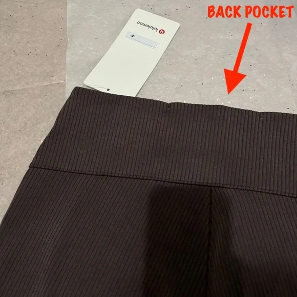 Lululemon Espresso Ribbed Softstreme Flared Pant Regular - Picture 10 of 10